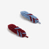 Set of Two Handmade Plume Hair Clips, Burgundy and Cobalt Blue