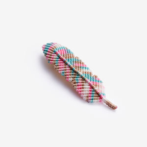 Handmade Lake Hillier Plume Hair Clip Handmade Lake Hillier Plume Hair Clip