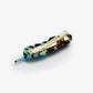Handmade Mint and Brown Plume Hair Clip