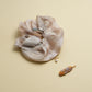 Handmade Yellow Grey Plume Hair Clip