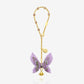 Handmade Lavender Butterfly & Flower Car Mirror Hanging Accessory