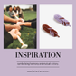 Set of Two Handmade Plume Hair Clips, Lavender and Brick Red