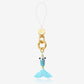 Aqua Blue Lucky Koi Fish Charm