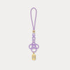 Lavender Coins Knot Charm