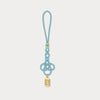 Baby Blue Coins Knot Charm