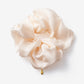 Chic Glass Yarn Cream Scrunchy with Birth Flower Pendant