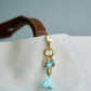 Aqua Blue Lucky Koi Fish Charm
