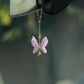 Handmade Lavender Butterfly & Flower Car Mirror Hanging Accessory