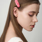 Handmade Multi-Pink Plume Hair Clip