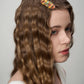 Handmade Rainbow Mountain Plume Hair Clip