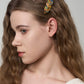 Handmade Five Flower Lake Plume Hair Clip