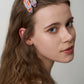 Handmade Lavender Field Plume Hair Clip