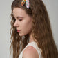Handmade Lake Hillier Plume Hair Clip