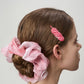 Handmade Multi-Pink Plume Hair Clip