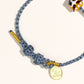 Haze Blue Woven Lucky Daruma Bracelets