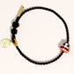 Black Woven Lucky Daruma Bracelets