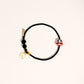 Black Woven Lucky Daruma Bracelets