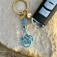Blue Coins Kont Key Ring
