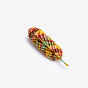 Handmade Rainbow Mountain Plume Hair Clip Handmade Rainbow Mountain Plume Hair Clip